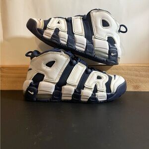 Size 6Y - Nike Air More Uptempo GS 'Olympic' 2016 Basketball Shoes